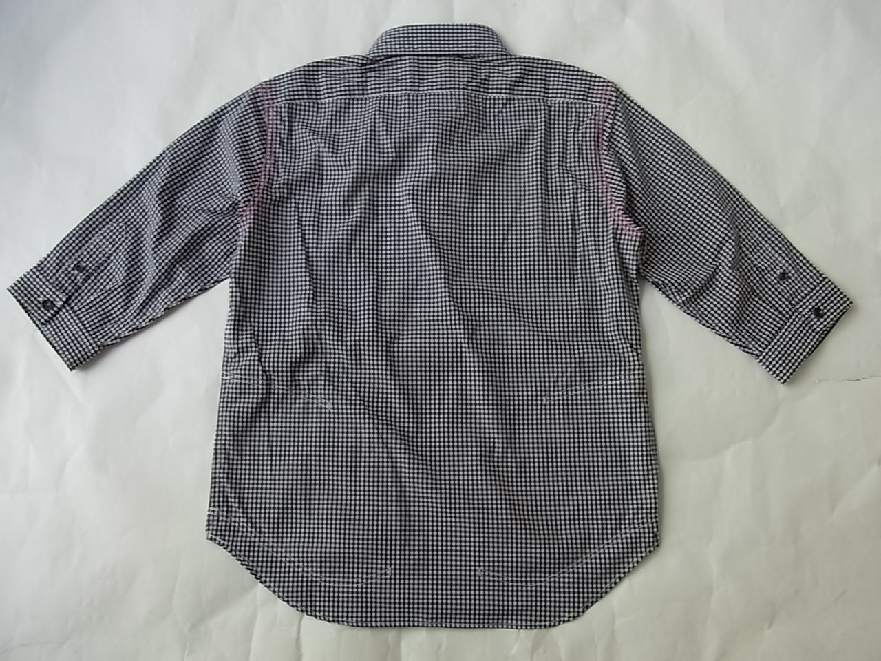 narifuri・7分袖プルオーバーギンガムチェックシャツ ｜ couleur-クルール-